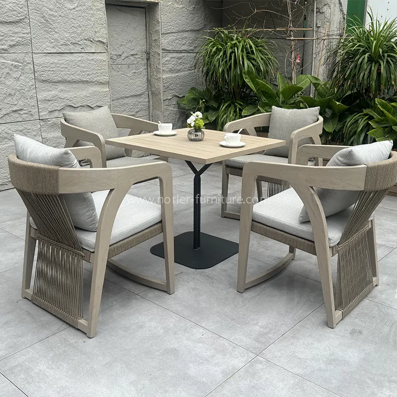 Is een vierkante salontafel-balkonset voor buiten de perfecte oplossing voor het creëren van een stijlvolle en functionele buitenruimte