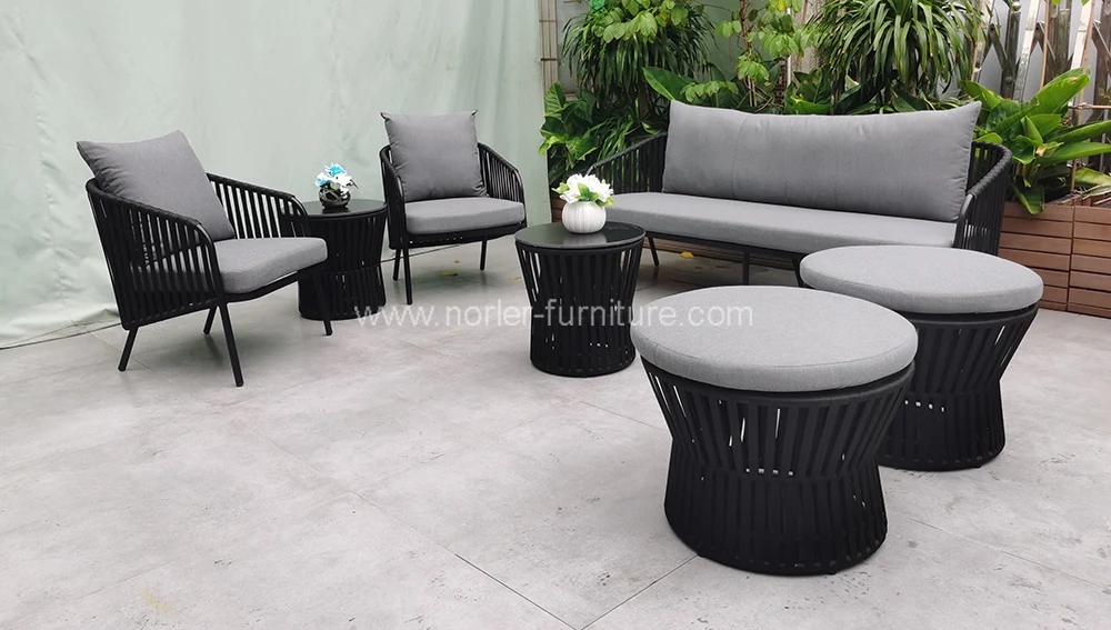 Durable Modern Rope Weaving Outdoor Sofa