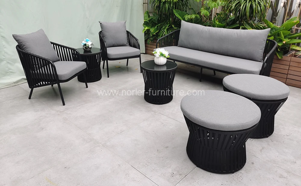 Durable Modern Rope Weaving Outdoor Sofa