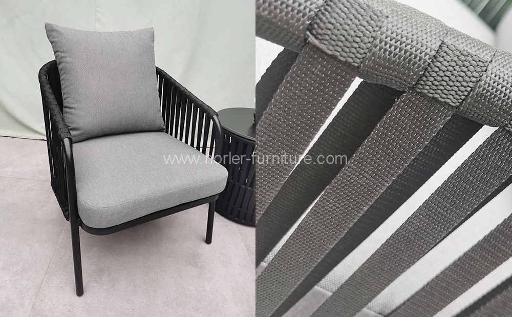 Durable Modern Rope Weaving Outdoor Sofa