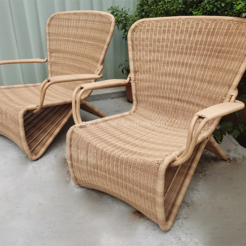 Moderne eenvoudige waterdichte rattan stoel