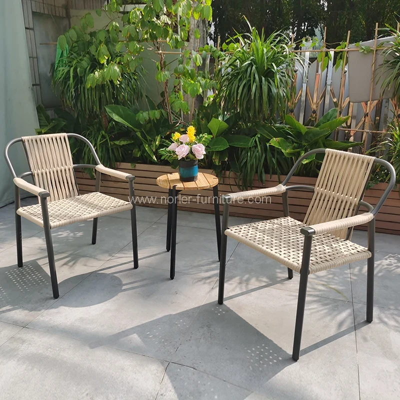 Buitenaluminium frame Pe rattan balkon set