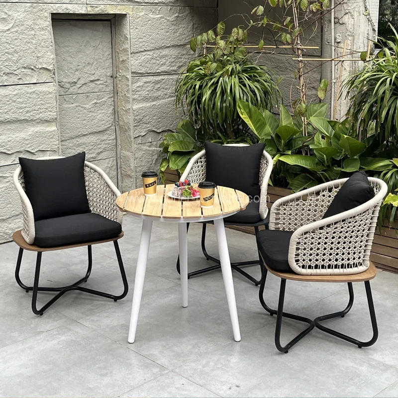 Buitenaluminium frame Pe rattan tuinset