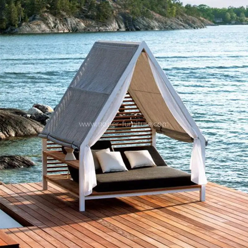 Buiten Leckure Sunshade Aluminium frame Structuur Sun bed