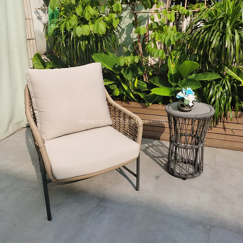 Outdoor Pe Rattan Garden Balkon Tafel en stoel
